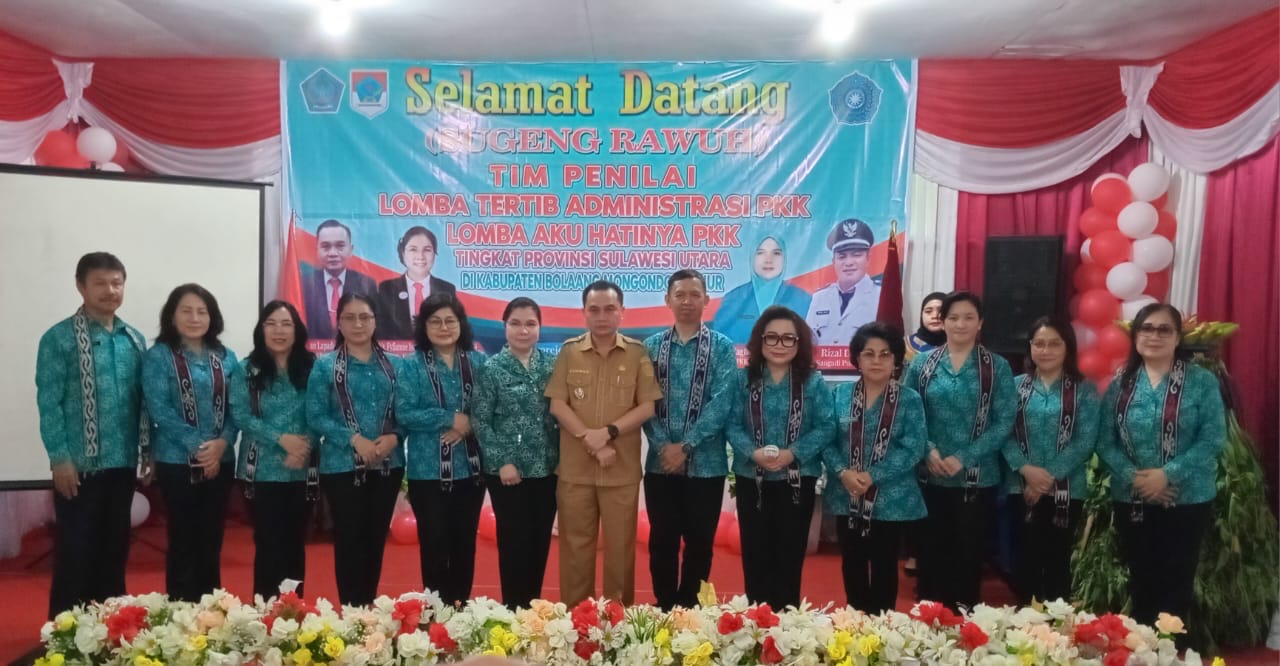 Pj Bupati Lukman Lapadegan Hadiri Lomba PKK Tingkat Provinsi Sulut di Desa Purworejo