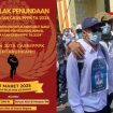 Potret poster aksi CASN dan PPPK di Jakarta (kiri), dan peserta unjuk rasa yang mendesak MenPAN RB cabut edaran ‘tunda pengangkatan’ (kanan). (X.com / @RafialN - @Indosaiya)