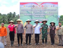 Dukung Swasembada Pangan Polres Kotamobagu Gelar Penanaman Jagung Serentak Kuartal IV Tahun 2025