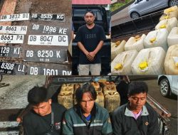 Gunakan Belasan Barcode dan Pelat Palsu, Polres Kotamobagu Amankan Pelaku Penimbunan BBM