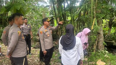 Kapolres Kotamobagu Tinjau Sungai Batu Bogani Biga, Siapkan Langkah Cepat Bangun Jembatan Gantung