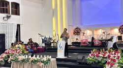 Perkuat Harmoni Spiritual, Wakapolres Kotamobagu Hadiri Ibadah Gembala Se-Bolmong Raya