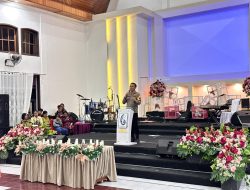 Perkuat Harmoni Spiritual, Wakapolres Kotamobagu Hadiri Ibadah Gembala Se-Bolmong Raya