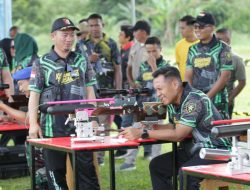 Digelar di Gelora Ambang, Kapolres Kotamobagu Hadiri Kejuaraan Menembak Kajari Cup II