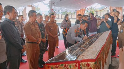 Perkuat Pelayanan dan Keamanan, Kasdim Bolmong Hadiri Peresmian Empat Fasilitas Modern Polres Kotamobagu