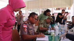 Kapolres Kotamobagu Hadir di Aksi Donor Darah HUT TNI, Semangat Kemanusiaan Mengalir