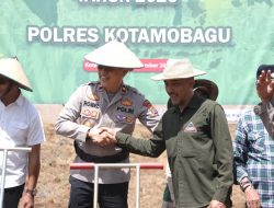 Tanam Jagung Serentak di Passi Satu, Polres Kotamobagu Dorong Swasembada Pangan 2026